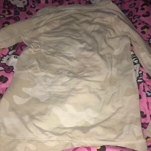 Beige Camouflage Long Sleeve Shirt